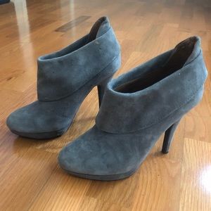 MRKT gray suede heeled booties 7